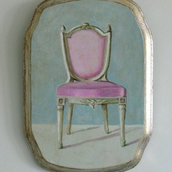 Original Art Painting by Donna Prizzi - pink chair
